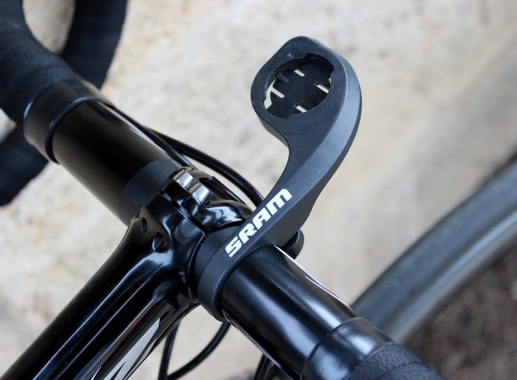 Srams QuickView Halterung für Garmin Radcomputer.