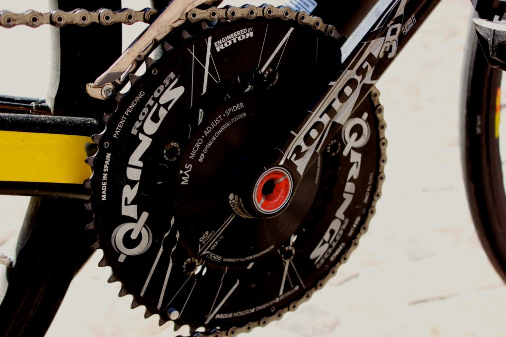 Ovale Kettenblätter sollen Roux in den Bergen helfen.