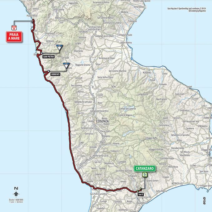 Etappe 04_Giro d’Italia 2016 Karte