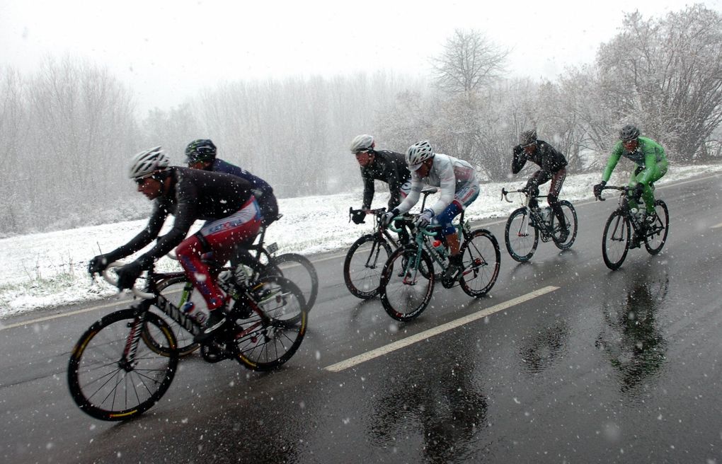 Riding through winter can make you feel like a hero of the 2013 Milan-San Remo (Pic: Sirotti)