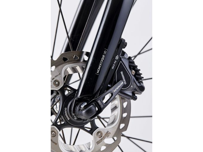 Kinesis hat sich für Shimanos Flat-Mount-Disc-Standard entschieden.