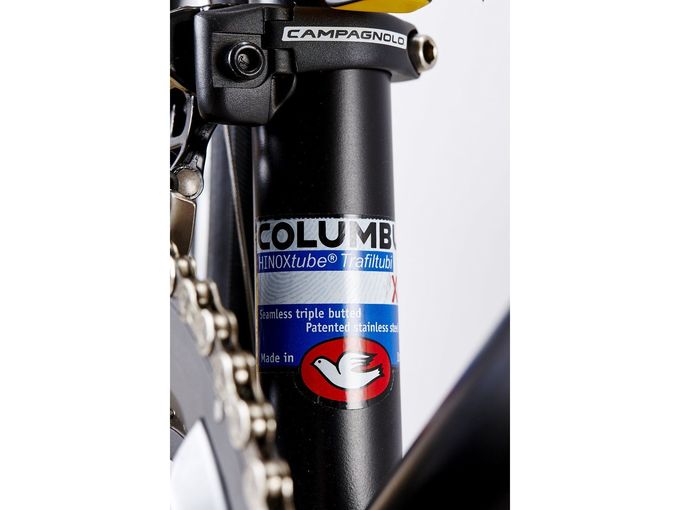 Die Rohre des Passoni Light Steel werden aus Columbus-XCr-Stahl gefertigt. 