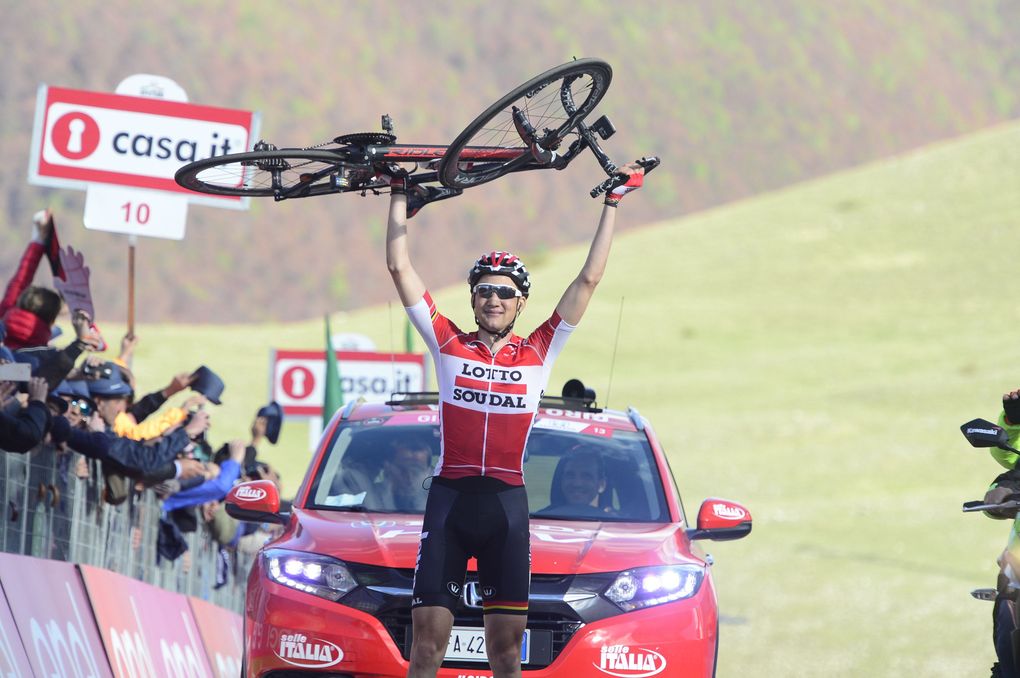 Tim Wellens gewinnt den ersten Etappensieg seiner Karriere. Foto: Sirotti