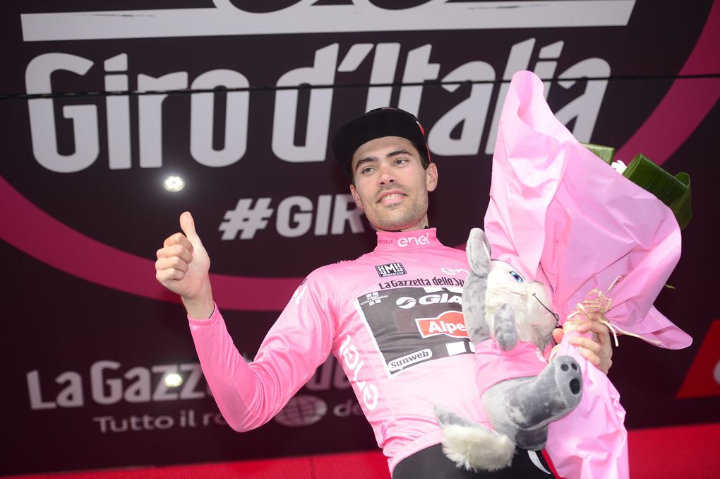 Tom Dumoulin führt weiter die Gesamtwertung mit 23 Sekunden Vorsprung. Foto: Sirotti