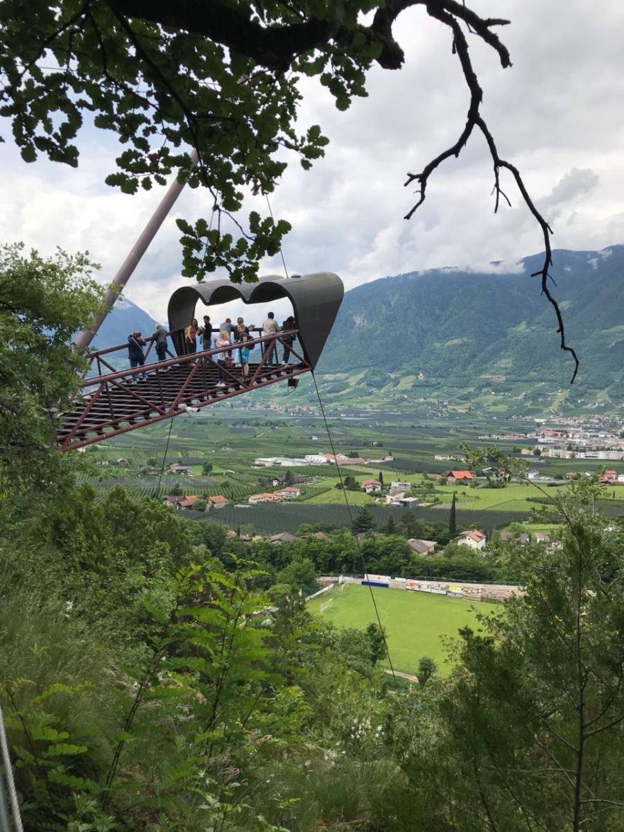 Der botanische Garten Merans ist natürlich nicht nur etwas für Schwindelfreie. Foto@ Tobias Hager