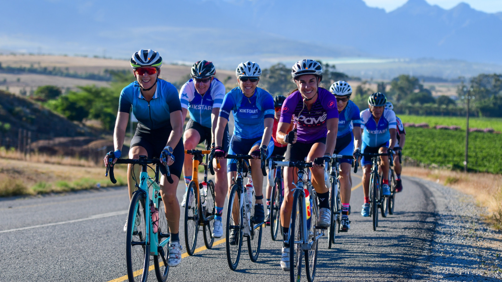 Rennradfahrer Südafrika