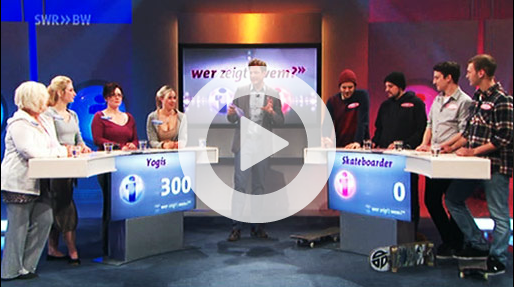 Yogis gegen Skateboarder