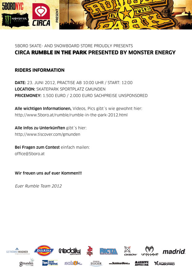 Rumble in the Park 2012