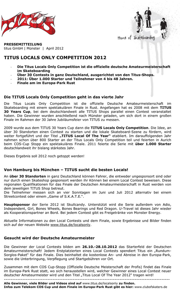 Titus-Locals-Only-Competition-2012---Pressemitteilung
