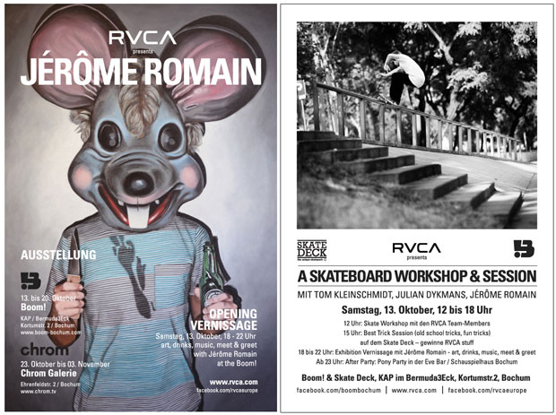 Jérôme Romain RVCA Art Show Boom Store Bochum