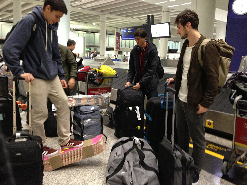 Immer genug Boards mitnehmen…