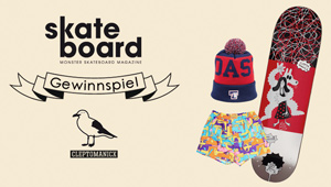 Cleptomanicx Rollen Aaller 3,5 Gewinnspiel Monster Skateboard Magazine