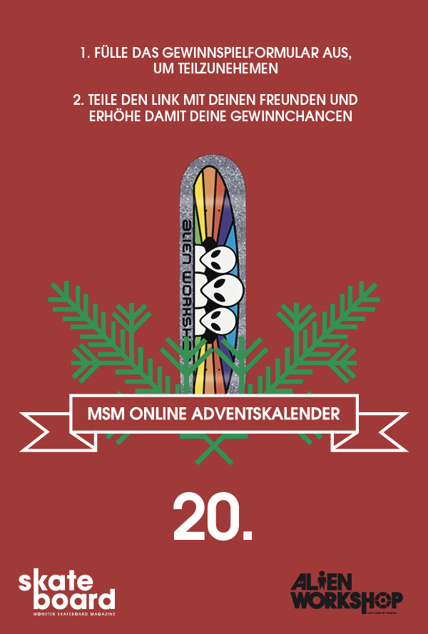 alien workshop x Monster Skateboard Magazine Adventskalender