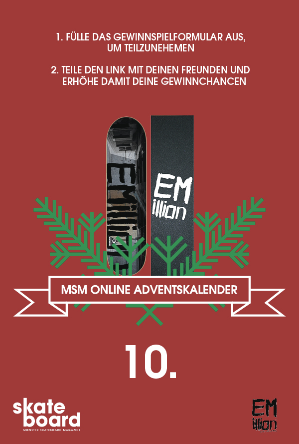 Monster Skateboard Magazine Online Adventskalender 2013 EMillion