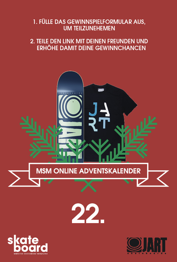 Jart x Monster Skateboard Magazine Adventskalender