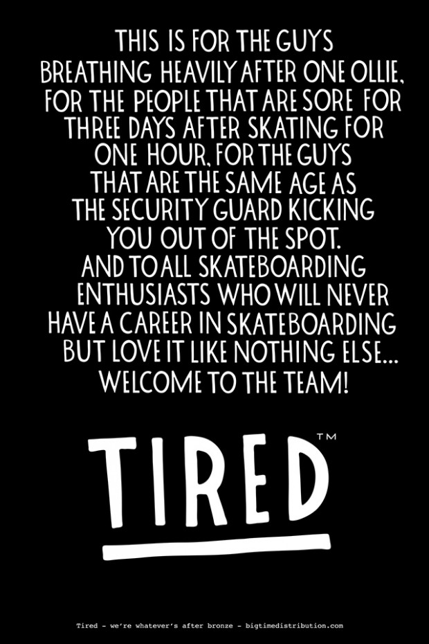 tired skateboards