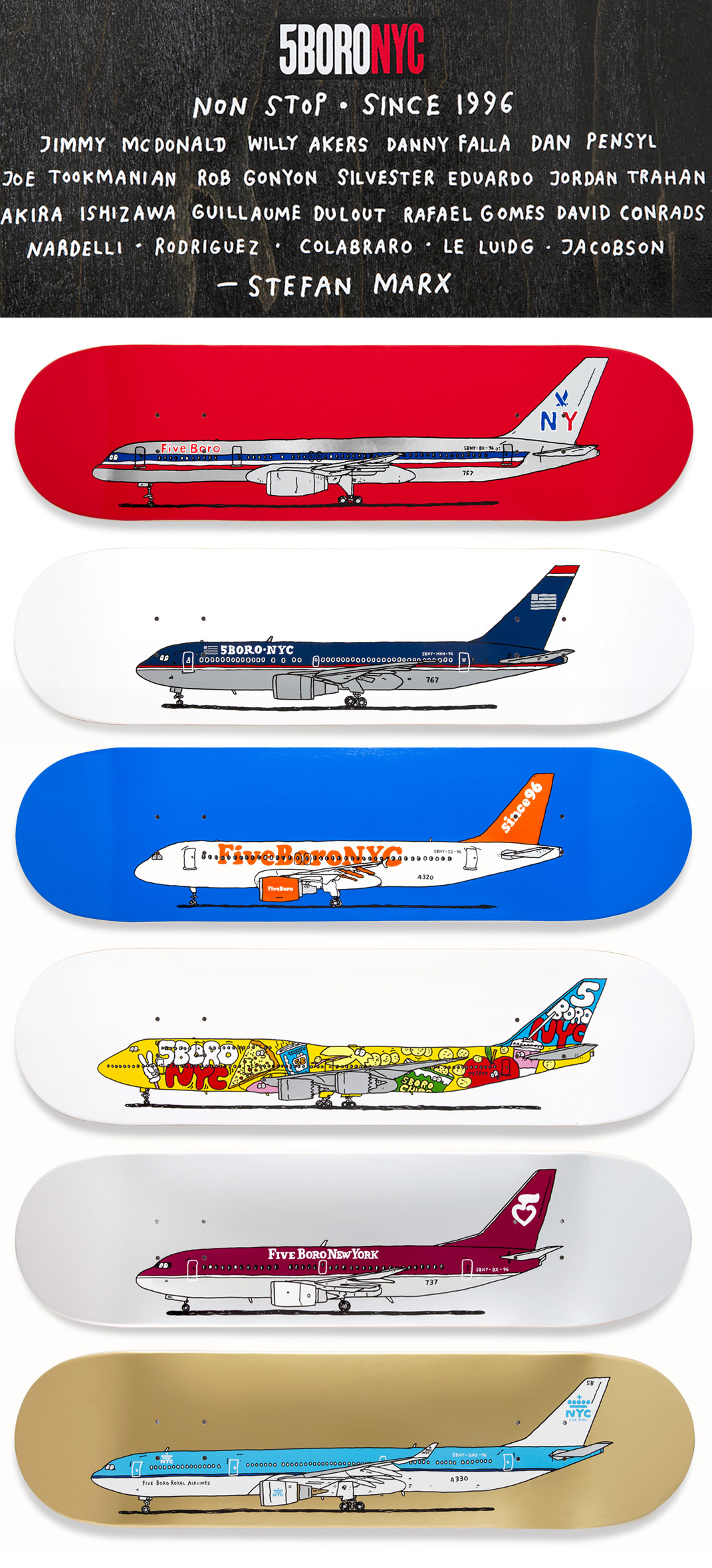 5Boro X Stefan Marx Airline Series
