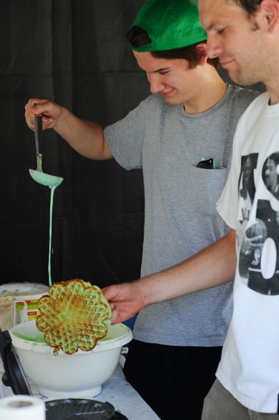 Die leckeren experimentellen Waffeln vom Monster Stand!