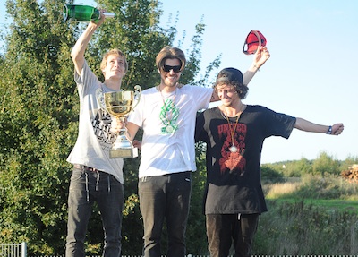 Die Besten des Südens: Glenn Michelfelder, Andi Welther und Sandro Trovato (v.l.)