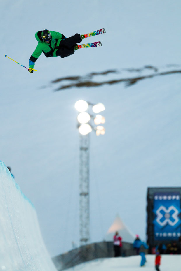 March 13th, 2012 - Tignes, France : Ski SuperPipe Men & Women Practice