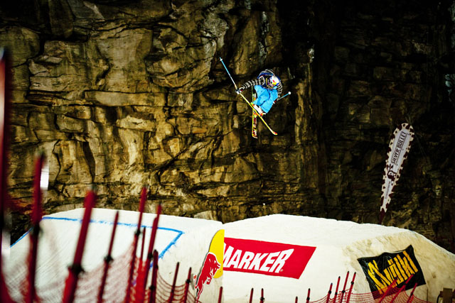 Elias Ambuehl in action at Red Bull Playstreets in Bad Gastein, Austria on February 19th 2011 // Klaus Polzer/Red Bull Content Pool // P-20120217-83496 // Usage for editorial use only // Please go to www.redbullcontentpool.com for further information. //