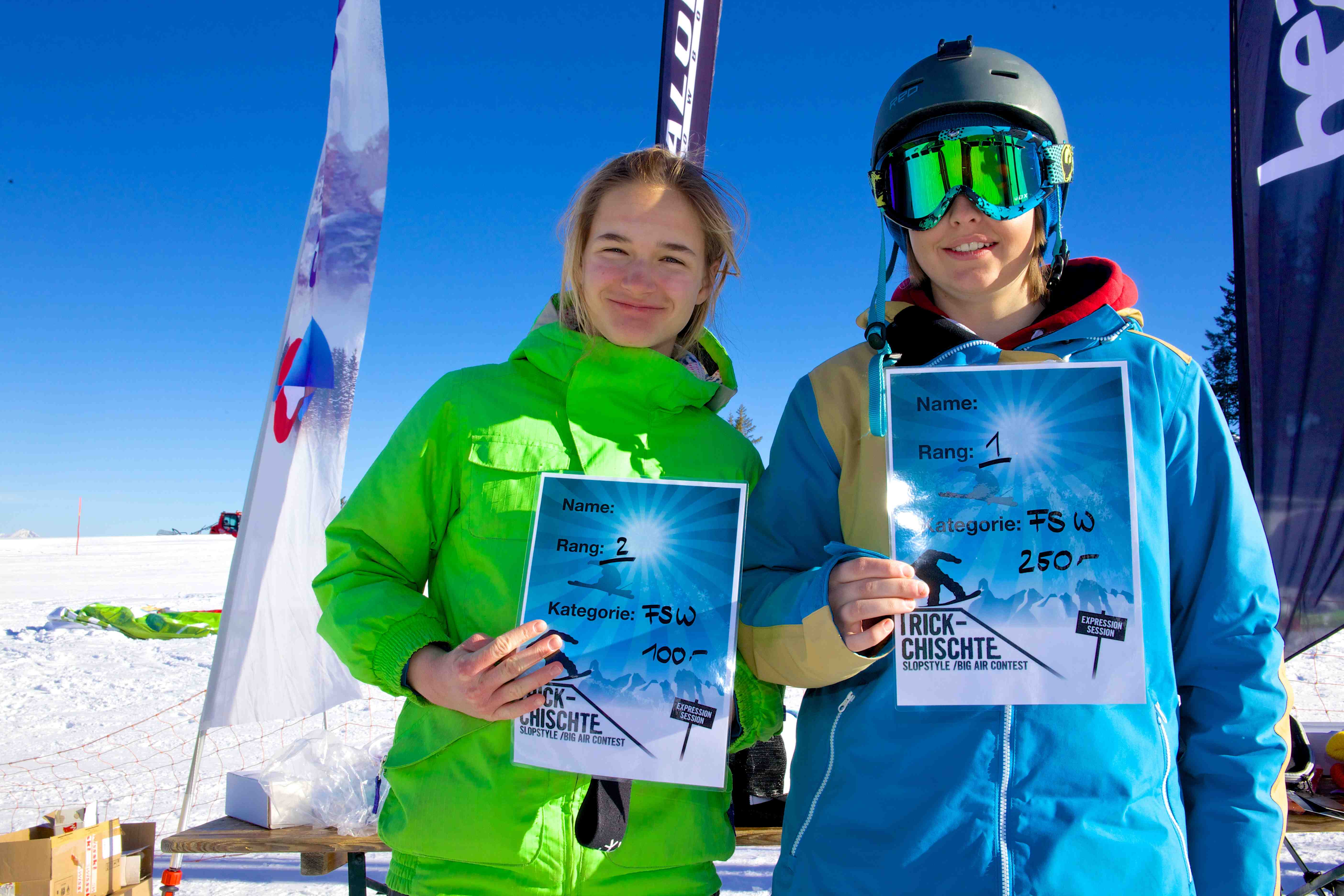 Trickchiste Contest by Sport Trend Shop im The Real Park am Prodkamm Flumserberg