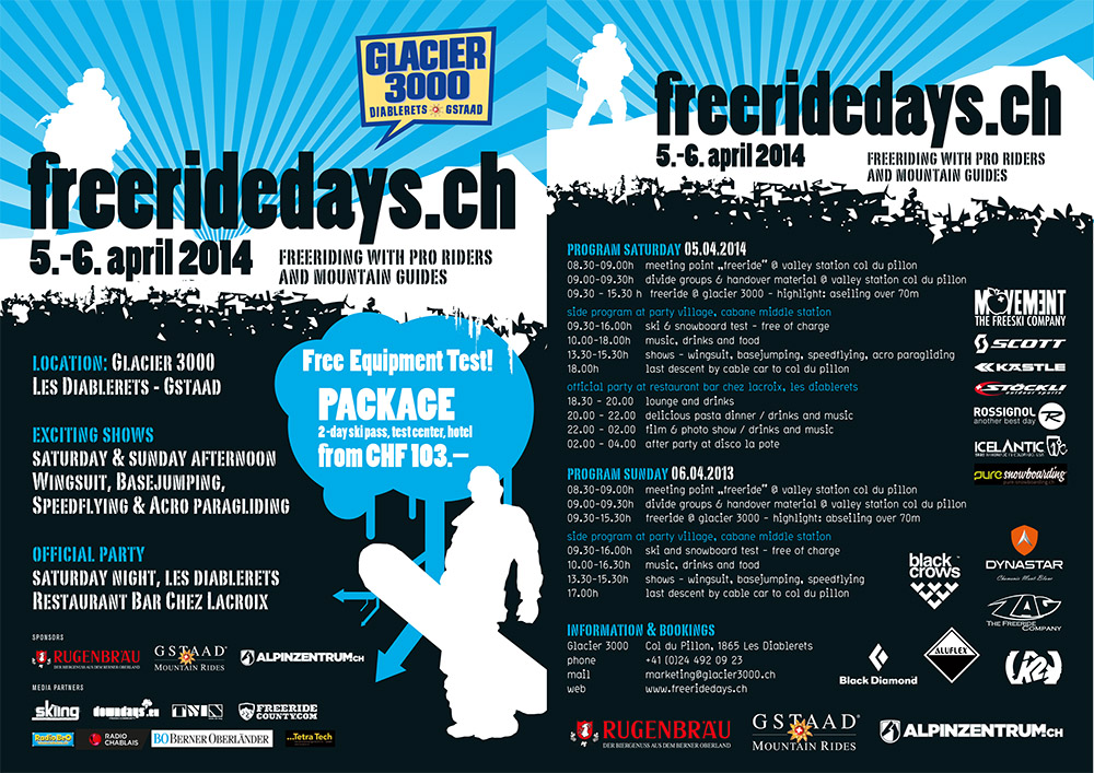freeridedays Flyer A4 quer 2014.indd