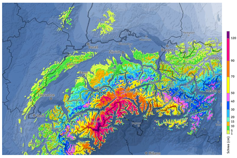 schneevorhersage Schweiz