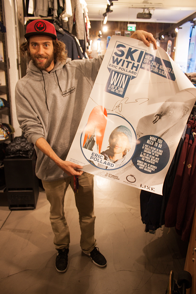 EIn Exemplar für den Blue Tomato Shop darf natürlich nicht fehlen!