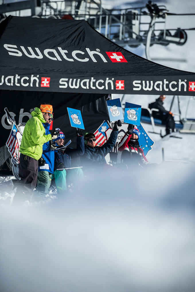 The Swatch Skiers Cup, the first-ever continental team freeski event, Zermatt / Switzerland - 10-15 February 2013. 16 of the world’s best freeskiers competing in both Big Mountain and Backcountry Slopestyle to bring back home the treasured Swatch Skiers Cup trophy.
 
The 2 teams of 8 Riders, led by captains Cody Townsend - USA (Team Americas) and Kaj Zackrisson - SWE (Team Europe), will battle in a series of man-to-man duels in the Chilean Andes. A rider winning his duel scores one point for his team and the team with the most points at the end of the 2-day competition gains possession of the Swatch Skiers Cup trophy for one year.