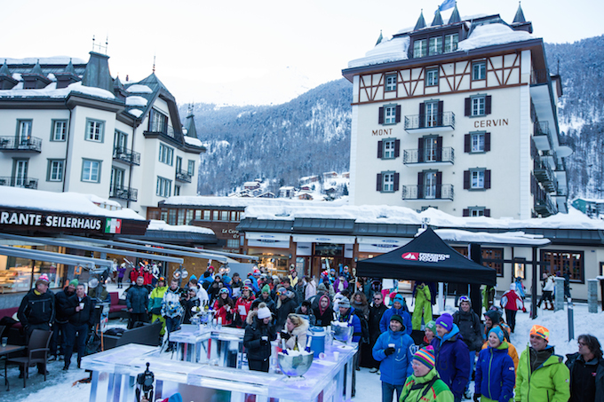 The Swatch Skiers Cup, the first-ever continental team freeski event, Zermatt / Switzerland - 10-15 February 2013. 16 of the world’s best freeskiers competing in both Big Mountain and Backcountry Slopestyle to bring back home the treasured Swatch Skiers Cup trophy.
 
The 2 teams of 8 Riders, led by captains Cody Townsend - USA (Team Americas) and Kaj Zackrisson - SWE (Team Europe), will battle in a series of man-to-man duels in the Chilean Andes. A rider winning his duel scores one point for his team and the team with the most points at the end of the 2-day competition gains possession of the Swatch Skiers Cup trophy for one year.
