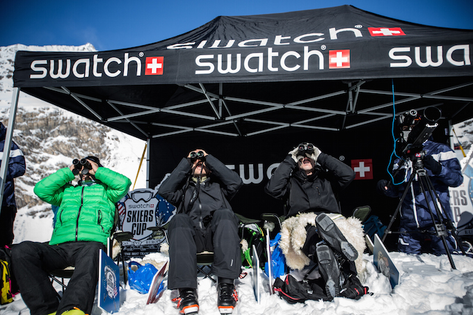 The Swatch Skiers Cup, the first-ever continental team freeski event, Zermatt / Switzerland - February 2015. 18 of the world’s best freeskiers competing in both Big Mountain and Backcountry Slopestyle to bring back home the treasured Swatch Skiers Cup trophy.
 
The 2 teams of 9 Riders, led by captains Seth Morrison - USA (Team Americas) and Julien Regnier - FRA (Team Europe), will battle in a series of man-to-man duels in the Swiss Alps. A rider winning his duel scores one point for his team and the team with the most points at the end of the 2-day competition gains possession of the Swatch Skiers Cup trophy for one year.