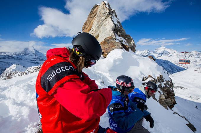 SWATCH SKIERS CUP - RIDER IN ZERMATT EINGETROFFEN