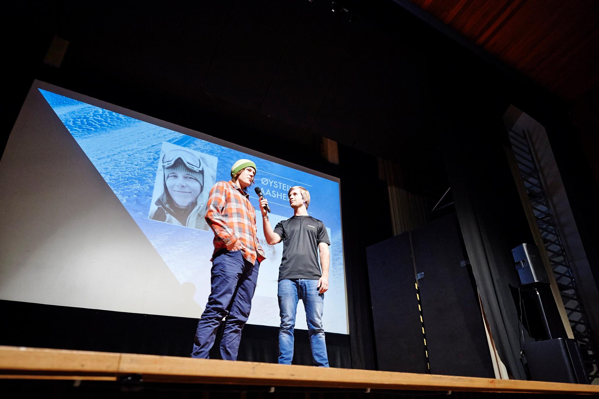 Øystein Aasheim bei der Warren Miller Opening Premiere.