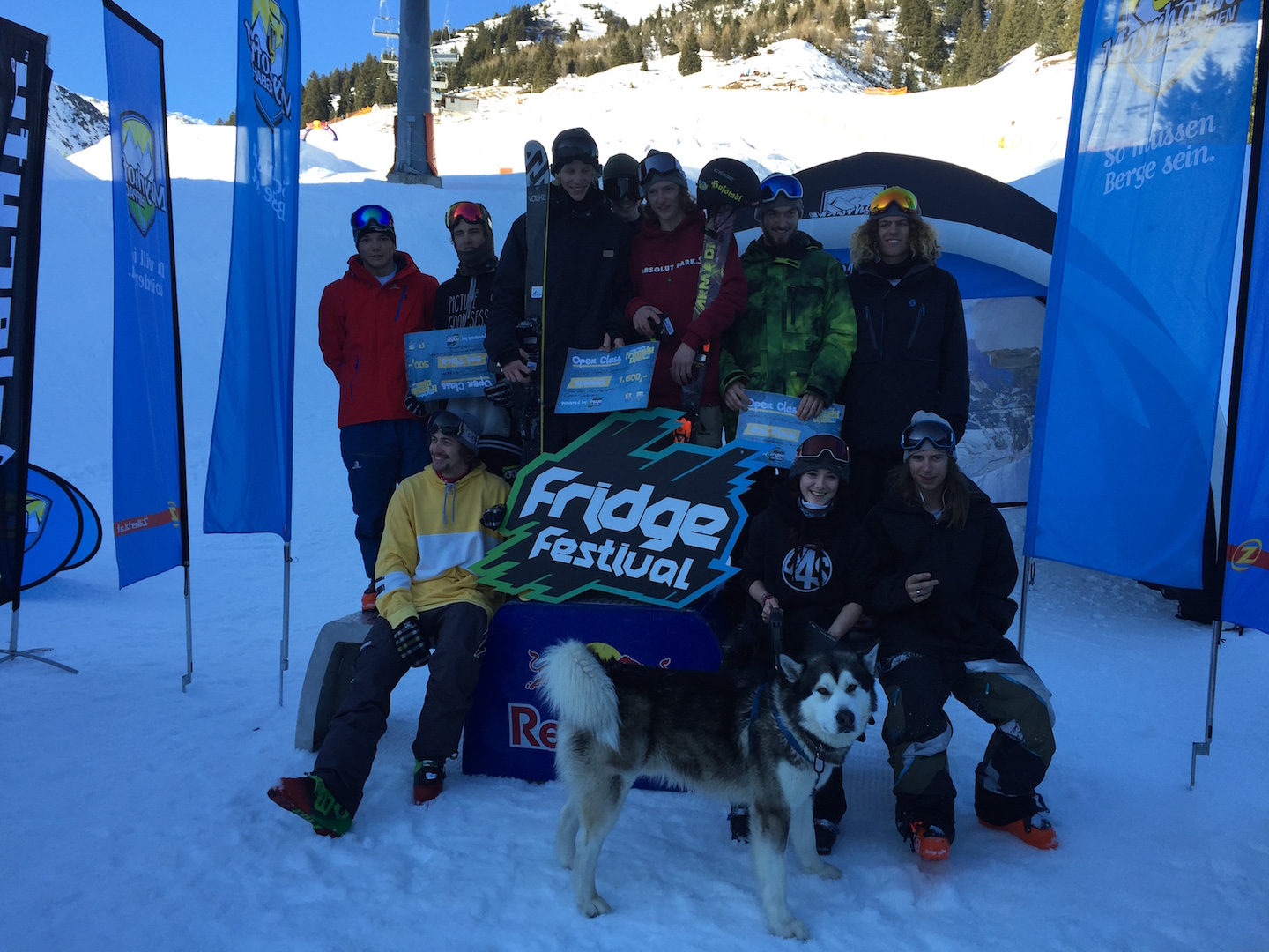 Team Battle Podium. V.l.n.r.: Team Rotzlachl, Team Fahlts komplett, Team Easy Crew