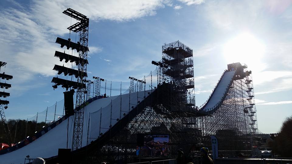 X Games Oslo Big Air Konstruktion. Quelle: facebook.com/XGames