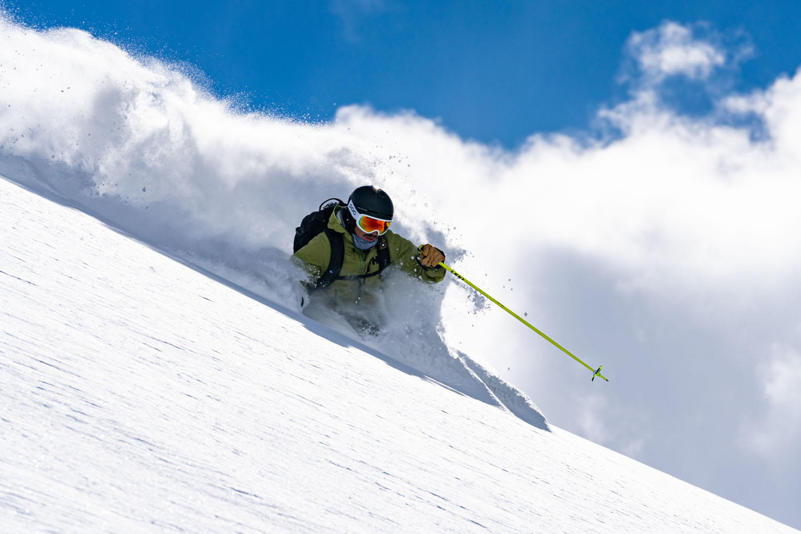 Die Abfahrt war die Belohnung eines langen Aufstiegs.