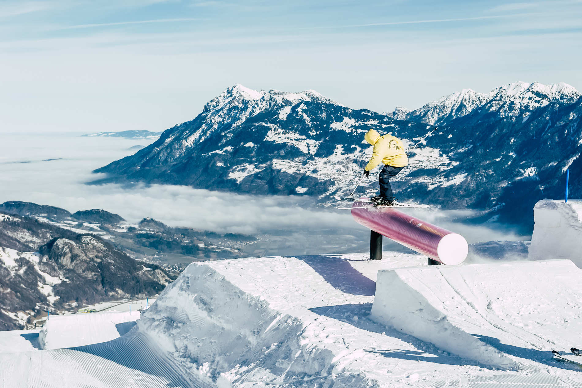 Das letztjährige Setup für den Shredpoker Pizol. credit: Michael Donadel