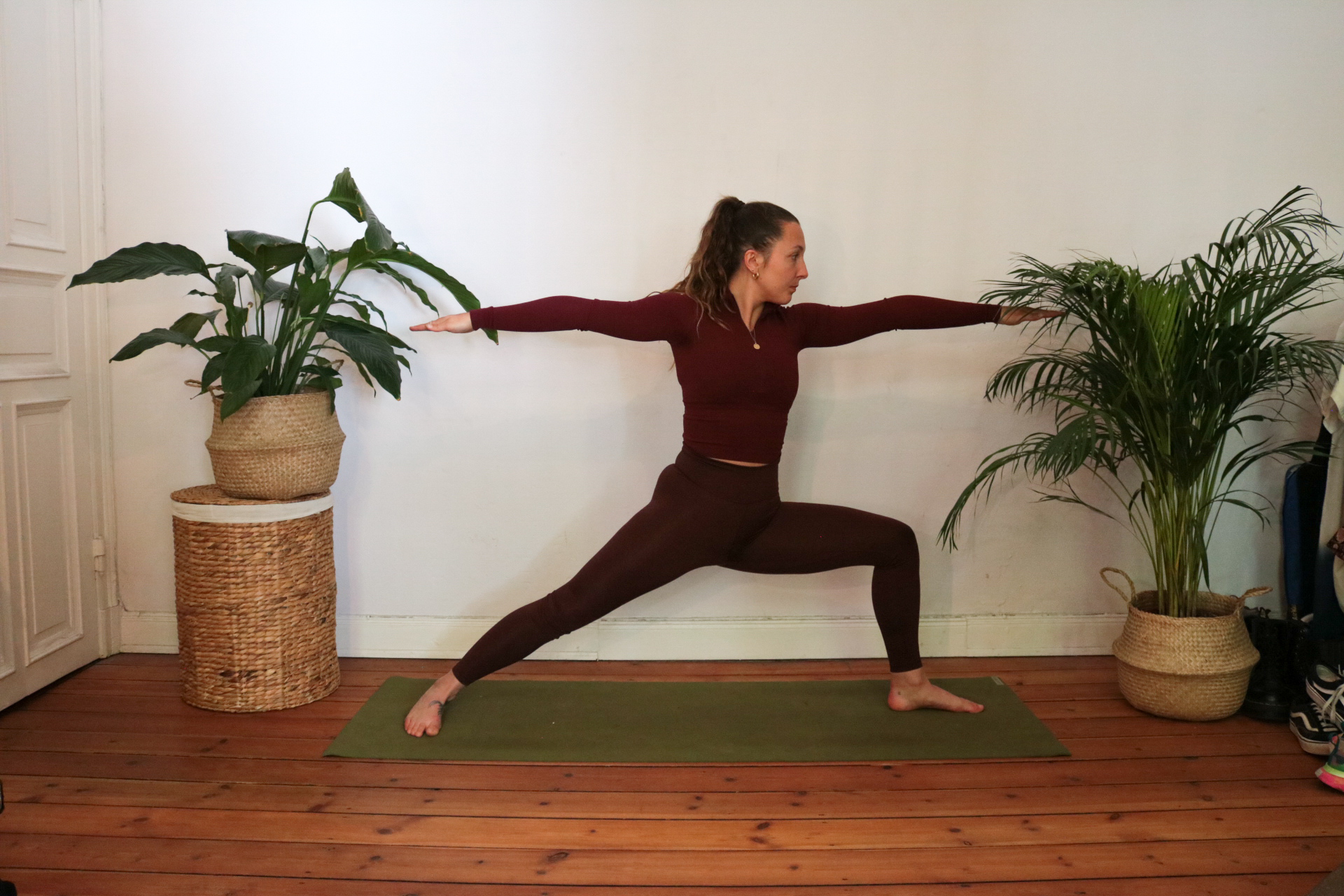 Warrior 2 Yoga für Freeskiiing