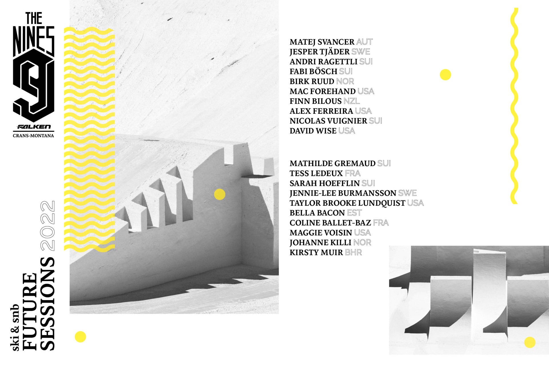 Riders List the nines