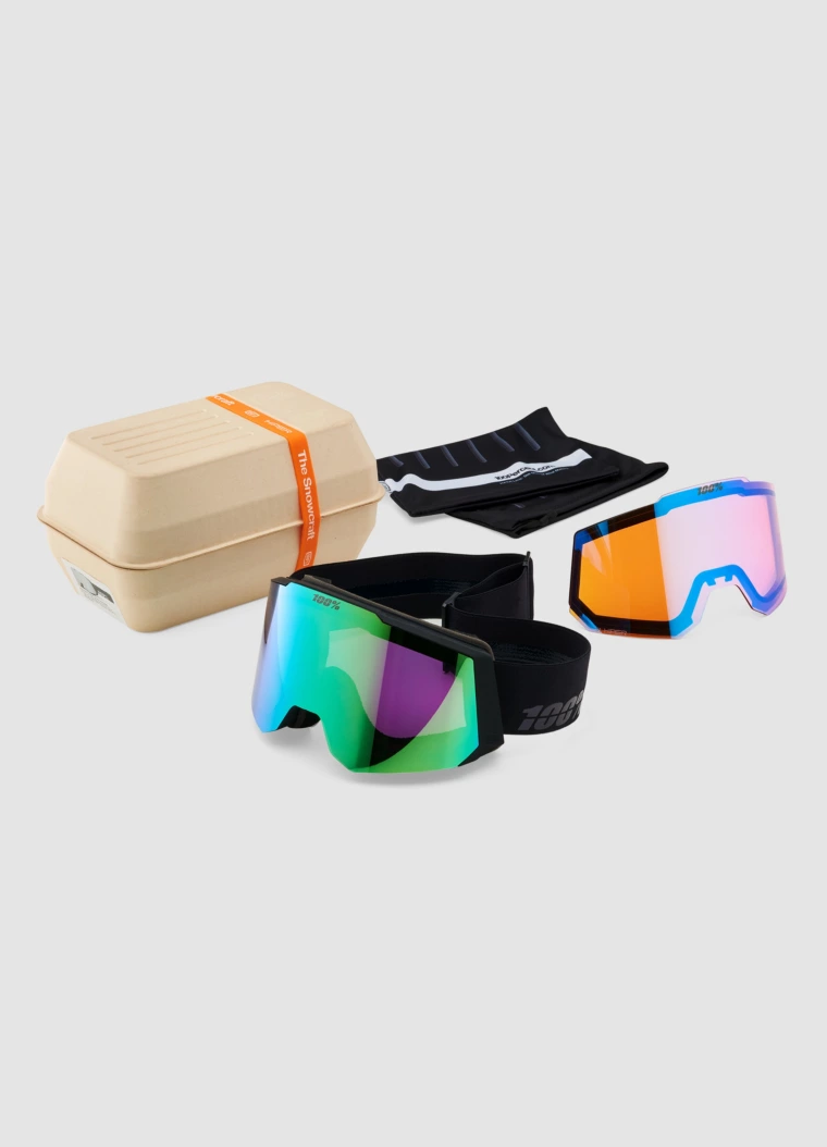 100Percent Snowcraft Hiper Black/Green Goggle