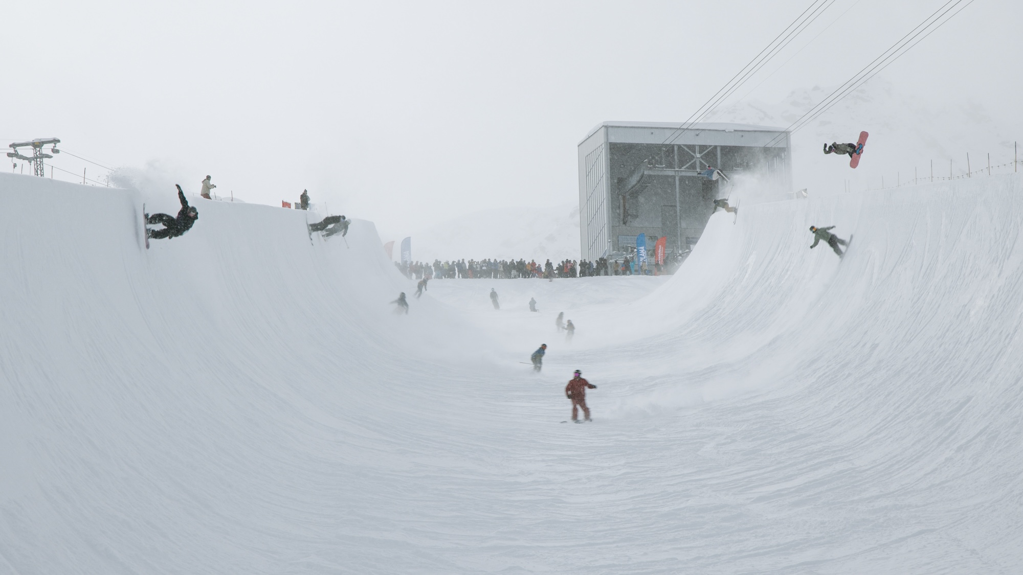 Superpipe/Halfpipe am Corvatsch