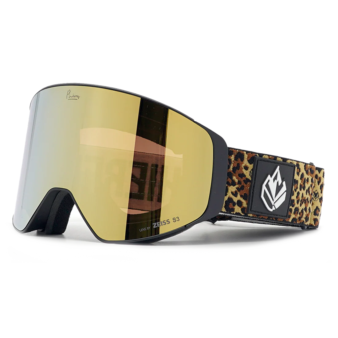 Snowboard-Brille PH-12sixty | Black Leo Gold S3