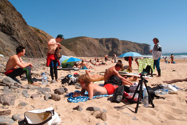 Dank fast windstiller Lage wurde es schnell verdammt heiß.