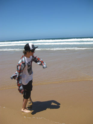 Thomas Feuersteins erster Wasserkontakt...