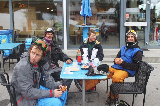 Die Crew von links nach rechts: Peter Sandner, Matt McHattie, Steve Gruber und Miro Salzmann. Foto: Franz Langer