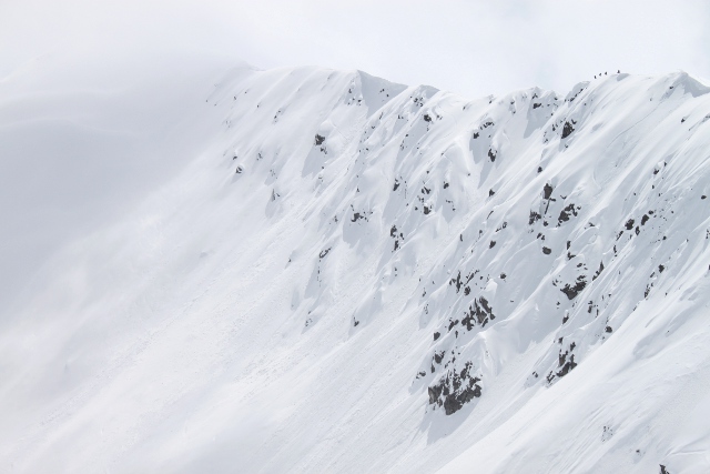 Alaska? - Nein Davos! Die Rider machen sich bereit für eine Big Mountain Line
