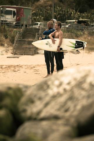 Tobi Strauß, hier mit Erik Botner, stieß gestern mit Alex Tank zu unser Crew