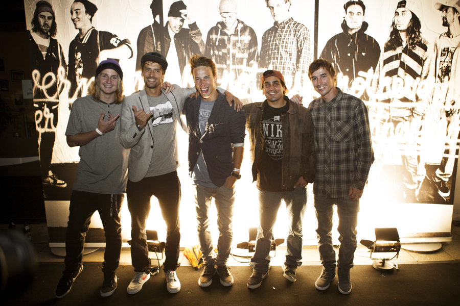 V.l.n.r.: Halldor Helgason, Nicolas Müller, Ethan Morgan, Manuel Diaz und Gigi Rüf