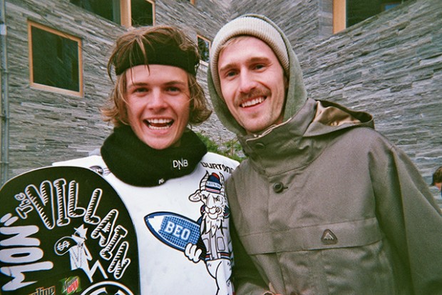 Brage Richenberg nach seinem Sieg - sichtlich gestoked - mit Moritz Born